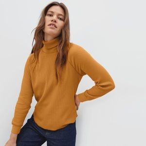 The Organic Cotton Turtleneck Waffle Tee